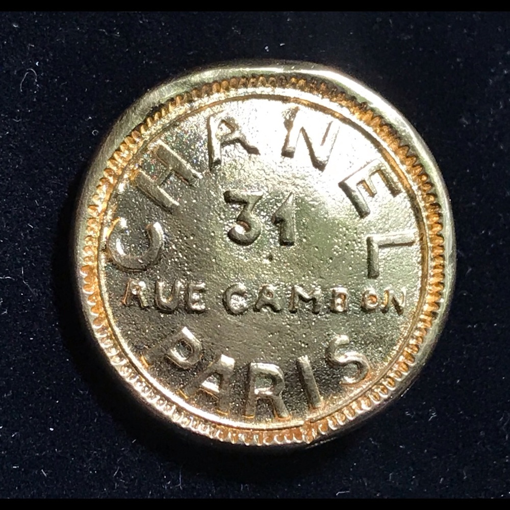 Authentic Chanel Gold Brooch 31 Rue Cambon Paris
